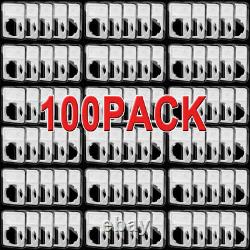 100Pc USA Coin Slab Display Case Storage 38mm for MORGAN, PEACE, IKE SILVER DOLLAR