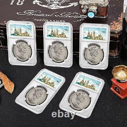 100 38mm Coin Slab Display Case Storage for MORGAN, PEACE, IKE SILVER DOLLAR USA