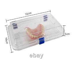 10Pcs Hinged Display Box Acrylic Membrane Case Storage Jewelry Chip Shockproof