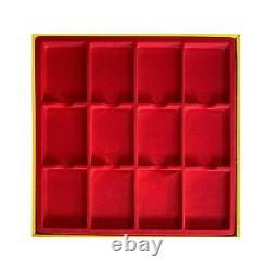 10X Cardboard Display Storage Box Case for 12Certified PCGS NGC Coin Slab Holder