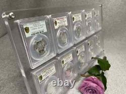 10 Grids Crystal Acrylic Display Frame Show Case Storage Box For NGC/PCGS Holder