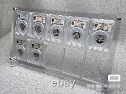 10 Grids Crystal Acrylic Display Frame Show Case Storage Box For NGC/PCGS Holder