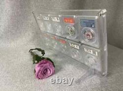 10 Grids Crystal Acrylic Display Frame Show Case Storage Box For NGC/PCGS Holder