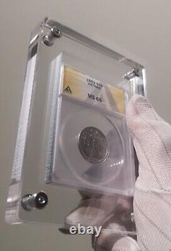 10 x Crystal Acrylic Display Frame Show Case Storage Box For ANACS Yellow Holder