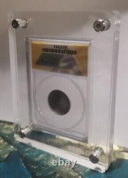 10 x Crystal Acrylic Display Frame Show Case Storage Box For ANACS Yellow Holder