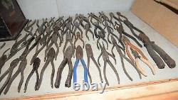 110 all Utica Tool Co pliers plus hardware store display case collectible lot