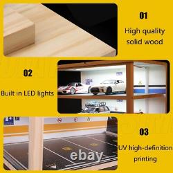 124 Scale diecast Car Model Display Case 3 Tiers, with LED Light and Acrylic