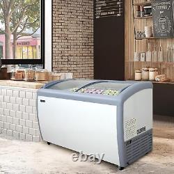 12.7 cu. Ft Commercial Ice Cream Freezer Display Case with 4 Storage Baskets