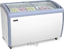 12.7 cu. Ft Commercial Ice Cream Freezer Display Case with 4 Storage Baskets