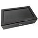 12 Slot Watch Box Carbon Fiber Display Case Paradise Pen Glass Top Storage Case