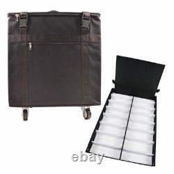 144 Pairs Sunglasses Eyeglasses Display Case Portable Sample Storage Trolley Box