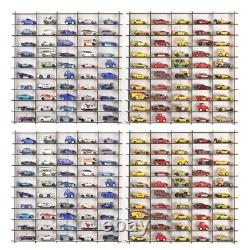 164 Diecast Car Display Shelf Wall Mounted 200 Car Storage Case for Collectors