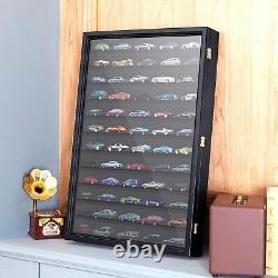 164 Scale Die-Cast Display Case Acrylic Door, Storage Cabinet, Black