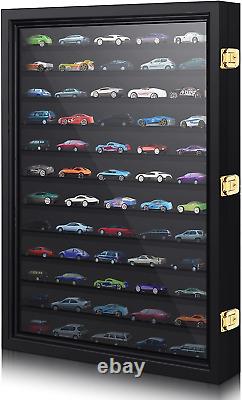 164 Scale Die-Cast Display Case Acrylic Door, Storage Cabinet, Black