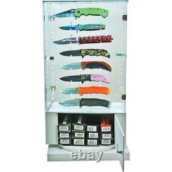 16 Piece Acrylic Knife Display Rotating Case Display Tower