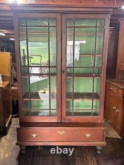 1800s country hardware store display case bookcase country fantastic look 78x48