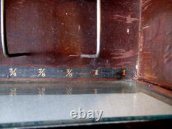 1890's Wood Store Counter Display Case- Hickory Elastic-sewing-clothing-org 13