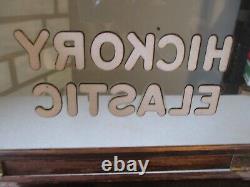 1890's Wood Store Counter Display Case- Hickory Elastic-sewing-clothing-org 13