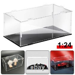 1-20x Clear Display Case Storage Box Dustproof For 124 Scale Diecast Model Cars