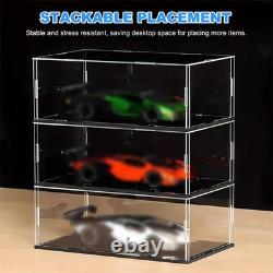 1-20x Clear Display Case Storage Box Dustproof For 124 Scale Diecast Model Cars