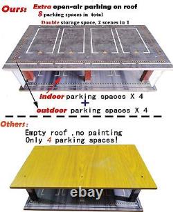 1/24 Scale Model Car Display Case with Light, 1 24 Diecast Cars Storage Cases