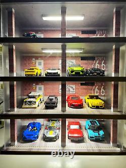 1/24 Scale Model Car Display Case with Light 1 24 Diecast Cars Storage Cases