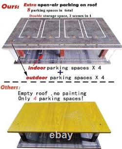 1/24 Scale Model Car Display Case with Light, 1 24 Diecast Cars Storage Cases in