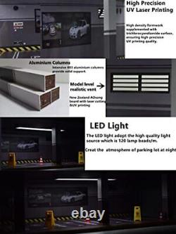 1/24 Scale Model Car Display Case with Light, 1 24 Diecast Cars Storage Cases in