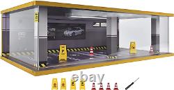 1/24 Scale Model Car Display Case with Light, 1 24 Diecast Cars Storage Cases in