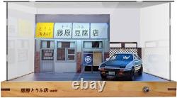 1/32 Scale LED Fujiwara Toufu Store Scene Model Car Acrylic Display Case