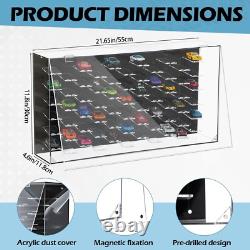 1/64 Acrylic Model Car Diecast Display Case Storage Cabinet Shelf Accommodate