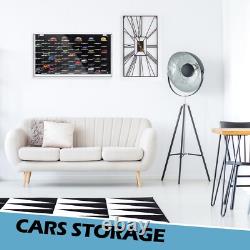 1/64 Acrylic Model Car Diecast Display Case Storage Cabinet Shelf Accommodate