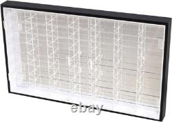 1/64 Scale Diecast Car Display Case 56 Slot Wall Mount Cabinet with UV Protect
