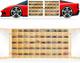 1/64 Scale Model Car Storage Display Case Shelf Wood Color, Red, Black