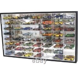 1/64 Scale Toy Cars Hot Die-cast Wheels Matchbox Display Case Storage Cabinet 56