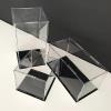 1pc Clear Self Assembled Acrylic Display Box Dustproof Storage Display Cabinet