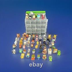 2014 Minecraft Stone Case 66 Mini Figure Lot Collector Display Case Storage
