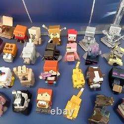 2014 Minecraft Stone Case 66 Mini Figure Lot Collector Display Case Storage
