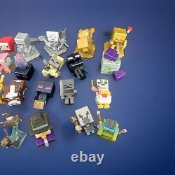 2014 Minecraft Stone Case 66 Mini Figure Lot Collector Display Case Storage