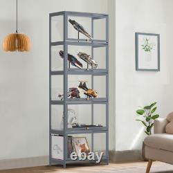 23 Display Cabinet 5 Tier Flip Up Acrylic Door Bookshelf Toys Storage Showcase