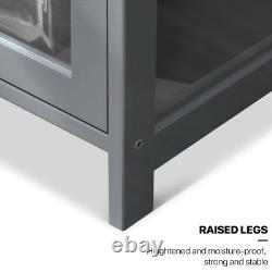 23 Display Cabinet Bookshelf Flip Up Acrylic Door Toys Storage Showcase 5 Tier