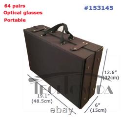 24/32/64 Grid Portable Eyeglasses Display Box Case Storage Sunglasses Organizer