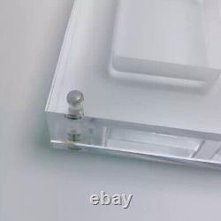 24 Grids Crystal Acrylic Magnetic Display Case Storage Frame For Zippo Lighters