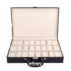 24 Slot Display Case Large Space Watch Box For Storage Display Watch Box