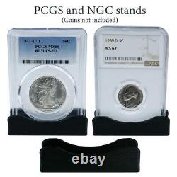(250) Coin Slab Holder Display Stand PCGS NGC Case Storage Box Plastic ICG
