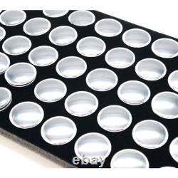 250 Gem Jars Display Jewelry Gemstone Storage Case Box