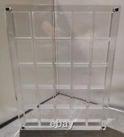 25 Grids Crystal Acrylic Display Case Protective Holder Stand Box Zippo Lighters