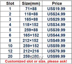 25 Grids Crystal Acrylic Display Case Protective Holder Stand Box Zippo Lighters