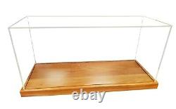 28-Inch Tabletop DISPLAY CASE For Yacht Boat Models Wood & Plexiglass Storage