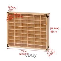 2PCS Display Case 60 Grids Storage Organizer for 164 Scale Model Car with Door